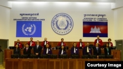 FILE - The courtroom of the Khmer Rouge tribunal during verdict session of the Case 002/01. (Courtesy Image of ECCC)