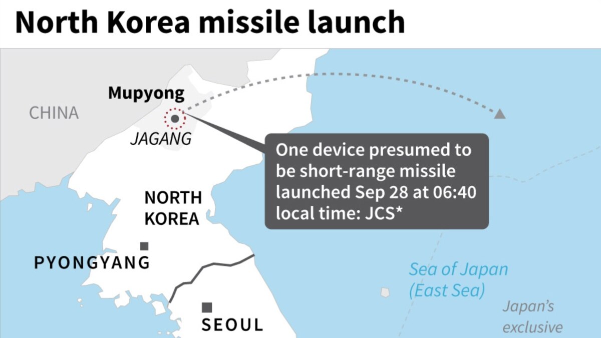 美国国务院发声明谴责朝鲜周二试射一枚导弹