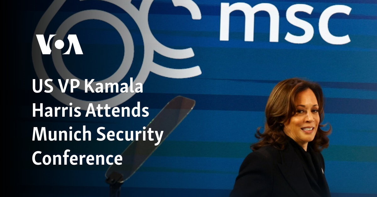 De Amerikaanse vice-president Kamala Harris woont de Veiligheidsconferentie van München bij