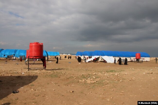 In recent days, thousands of people have arrived at al-Hol camp, growing the population to more than 70,000, far more than aid organizations or the military expected, pictured March 4, 2019.