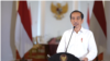 Presiden Jokowi di Istana Kepresidenan Bogor, Jumat (19/3). Presiden mendesak diselenggarakannya Pertemuan Tingkat Tinggi ASEAN untuk membahas Krisis Myanmar. (Foto: Courtesy/Biro Setpres)