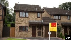 An exterior view shows the house for sale that starred onscreen as Harry Potter's childhood home in Bracknell, England, Sept. 20, 2016.