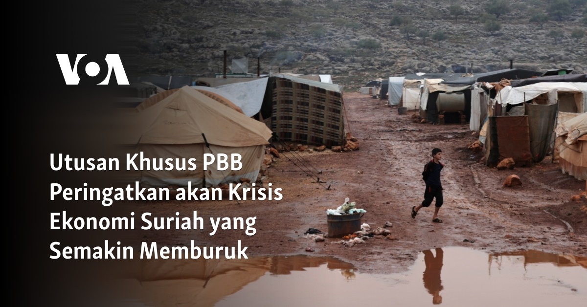 Utusan Khusus PBB Peringatkan Akan Krisis Ekonomi Suriah Yang Semakin ...