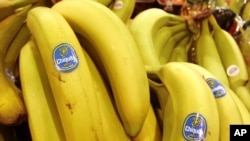 Bananas de la firma Chiquita Brands en un supermercado de Estados Unidos.