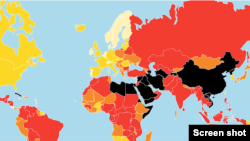无国界记者组织(Reporters without Borders)2021世界新闻自由指数