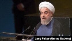 Iranski predsednik Hasan Rohani govori u Generalnoj skupštini UN