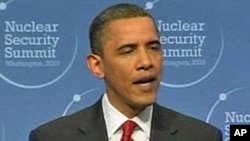 President Barack Obama speaks at the Nuclear Security Summit.
