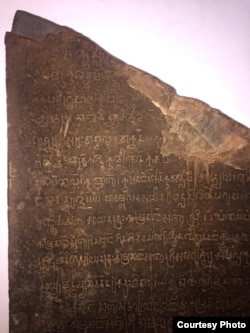 Number 0 was found on K-127 stone in Cambodia which can be an evidence to show that Cambodia invented 0. (Courtesy photo of Theresa de Langis)