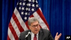 美國司法部長巴爾（William Barr）。