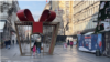 Novogodišnji ukrasi u Knez Mihailovoj ulici u Beogradu