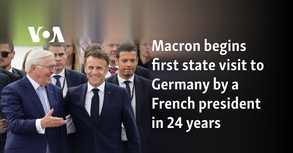 Macron begins first state visit to Germany by a French president in 24 years