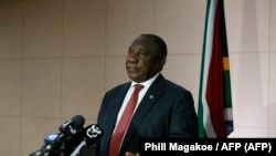 Cyril Ramaphosa, président de l'Afrique du Sud, qui assure la présidence tournante de l'Union africaine.