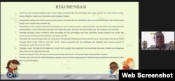 Delapan rekomendasi dalam Kajian "Perlindungan dan Pemenuhan Hak Anak di Papua" disampaikan dalam webinar "Mengurai Kerumitan Perlindungan Anak di Papua. Harus mulai dari mana?", Selasa, 14 September 2021. (Foto: VOA)