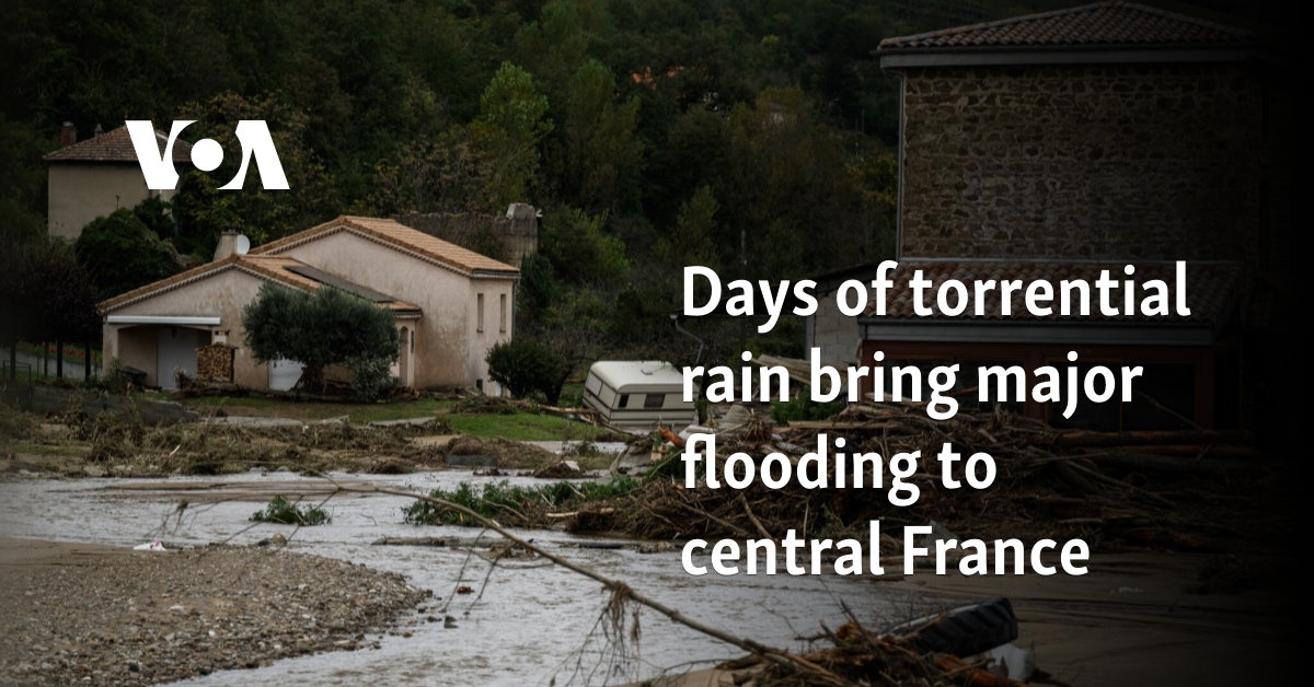 Days of torrential rain bring major flooding to central France