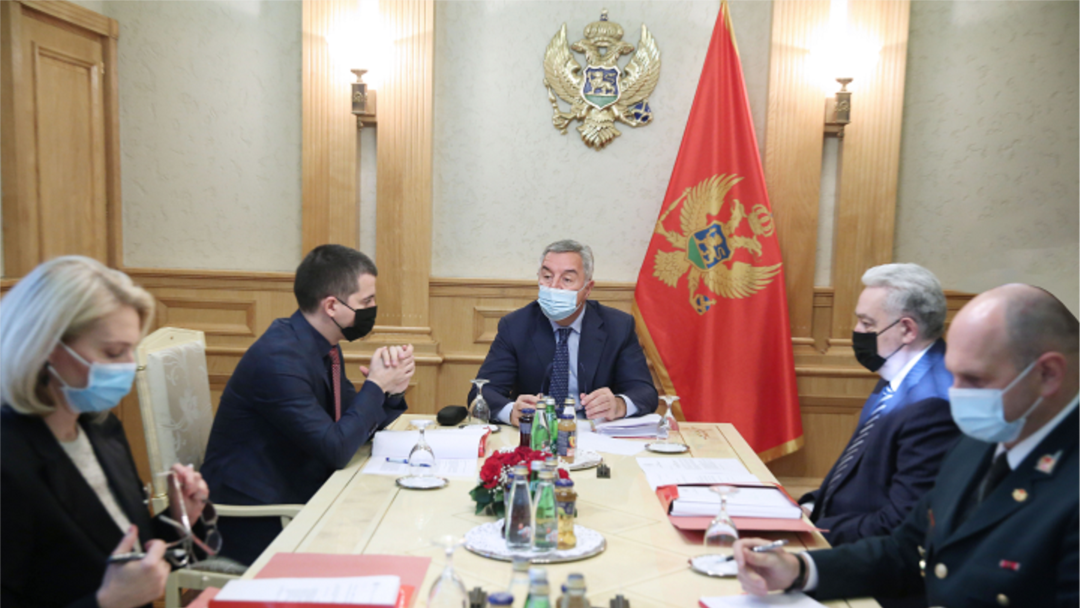 Sjednica Savjeta za odbranu i bezbjednost (Foto: Predsjednik CG, rtcg.me)