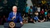 President Joe Biden speaks at Sportrock Climbing Centers, Friday, May 28, 2021, in Alexandria, Va. (AP Photo/Evan Vucci)