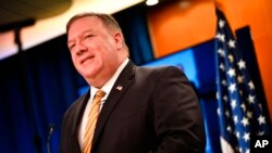 Mike Pompeo au Département d'Etat à Washington le 24 juin 2019.