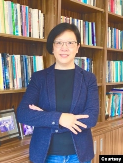 位于台北的台湾大学政治系副教授陶仪芬