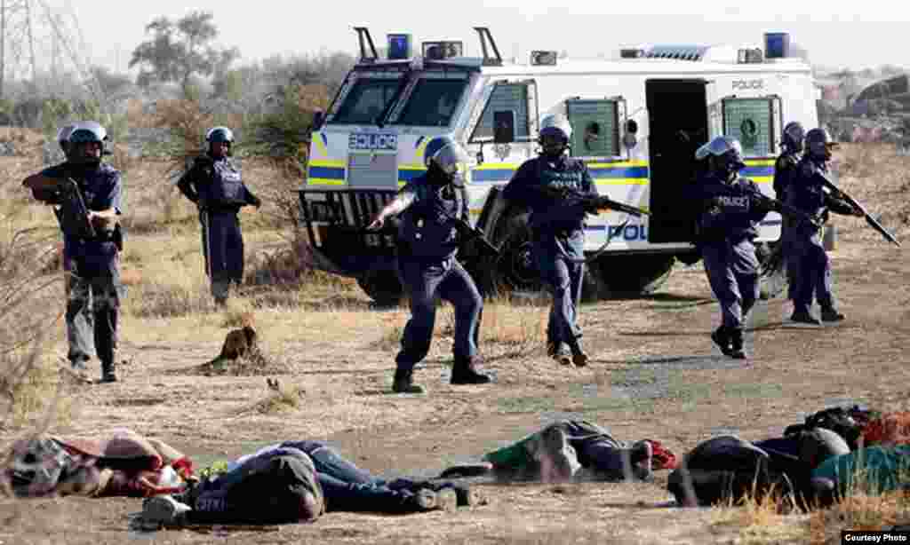 The Workers and Socialist Party formed after the 2012 shooting of 34 striking miners at the so-called ‘Marikana Massacre’ at the Lonmin mine north of Johannesburg. (Courtesy WASP)