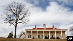 Ngôi nhà của Tổng thống đầu tiên của nước Mỹ George Washington tại Mount Vernon trong bang Virginia. 