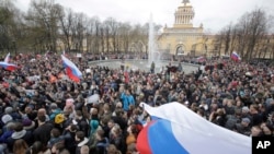 Protesti u Sankt Peterburgu