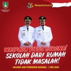 Poster Pemerintah Kota Solo merayakan Hari Pendidikan Nasional, Solo, 2 Mei 2020. (Foto: Humas Pemkot Surakarta)