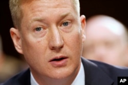 Adam Hickey, deputy assistant attorney general of the National Security Division at the Justice Department, testifies on Capitol Hill in Washington, July 26, 2017.