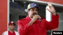 FILE - Venezuela's President Nicolas Maduro speaks in Caracas, Dec. 1, 2015.