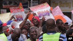 Zimbabwe Workers Demonstration