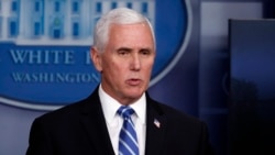 Nënpresidenti Mike Pence duke folur për koronavirusin