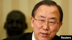 United Nations General Secretary Ban Ki-moon, April 2013.