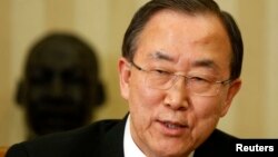 United Nations General Secretary Ban Ki-moon, April 2013.