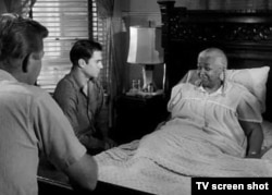 Martin Milner, George Maharis, and guest star Ethel Waters from the "Route 66" episode "Good Night Sweet Blues"