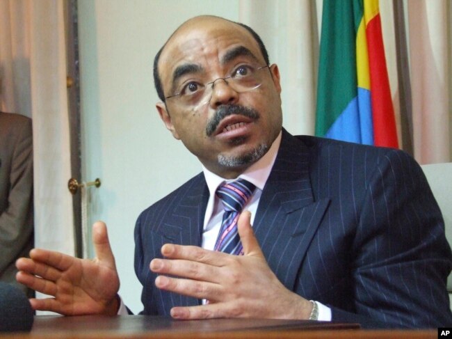 FILE - former Ethiopian Prime Minister Meles Zenawi