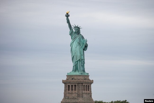美国纽约的自由女神像