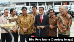 Presiden Joko Widodo di Tanjung Priok, Jakarta, Rabu, 25 April 2018. (Foto: Biro Pers Istana)