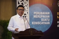 Menteri PANRB Tjahjo Kumolo berbicara di di Gedung Pracimosono, Yogyakarta, Senin, 4 November 2019. (Foto: Humas PANRB).