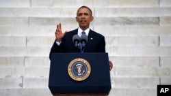 Президент США Барак Обама. Вашингтон. 28 августа 2013 г.
