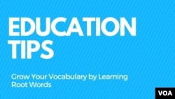 Grow Your Vocabulary by Learning Root Words