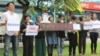 台灣公民團體發起黃絲帶運動希望李明哲早日回台