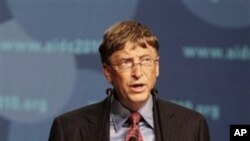 Bill Gates speaks during a session at the International AIDS Conference Austria, 19 Jul 2010 (file photo)