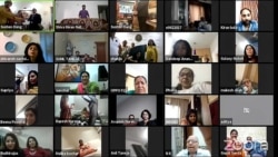 مختلف شہروں میں مقیم رشتے دار ویڈیو لنک کے ذریعے تقریب میں شریک ہیں
