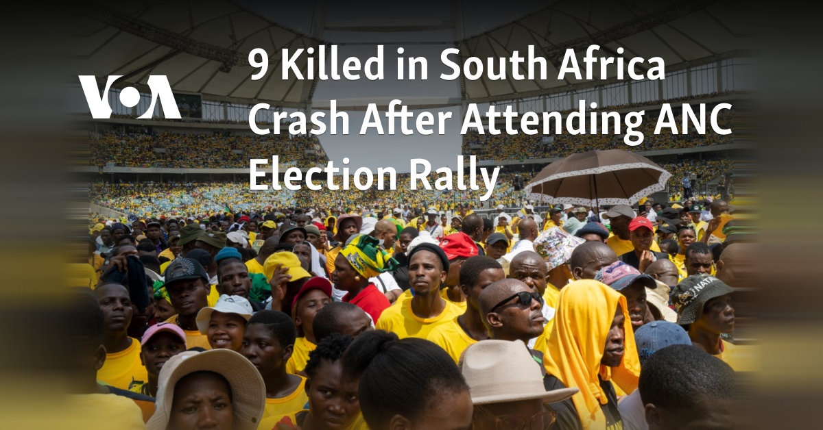 9 Killed in South Africa Crash After Attending ANC Election Rally