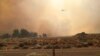 Petugas Pemadam Kebakaran Berjuang Padamkan Kebakaran Hutan di Nevada