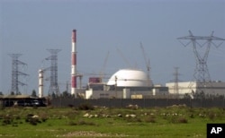 FILE - In this Feb. 27, 2005 file photo, The reactor building of Iran's nuclear power plant is seen, at Bushehr, Iran, 750 miles (1,245 kilometers) south of the capital Tehran.