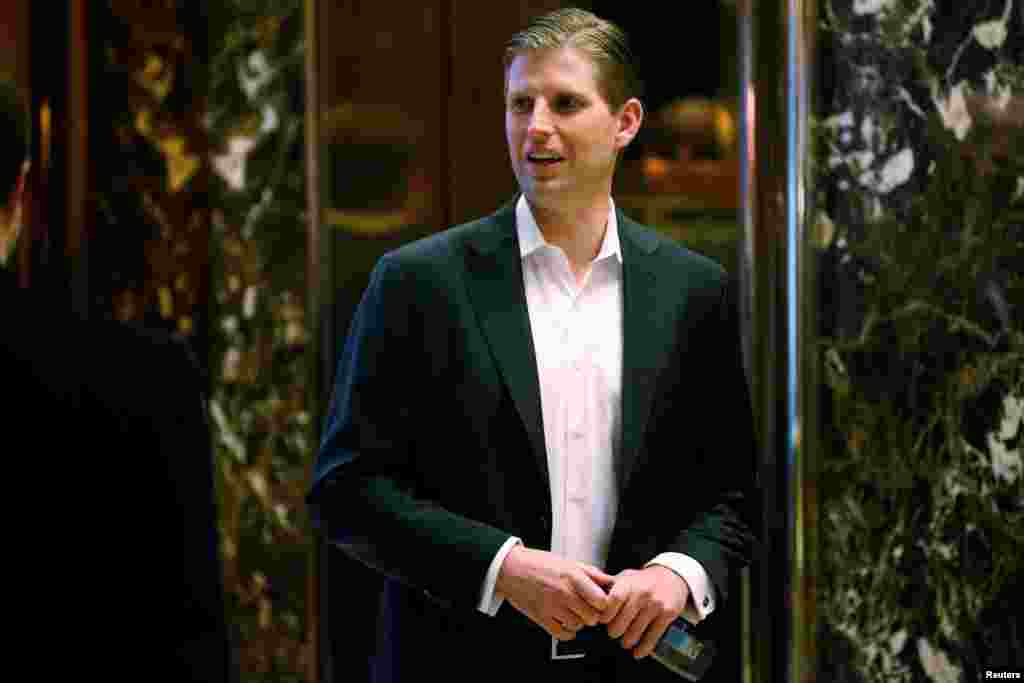 Donald Trump&#39;s son Eric Trump is on the transition team.