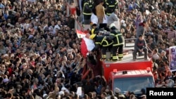 Похорон убитих екстремістами єгипетських поліцейських