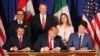 نوامبر ۲۰۱۸ رهبران آمریکا، کانادا و مکزیک پذیرفتند که «توافق آمریکا-مکزیک-کانادا» را جایگزین «قرارداد تجارت آزاد آمریکای شمالی» موسوم به نفتا کنند