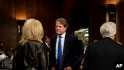 Exasesor legal de la Casa Blanca, Don McGhan, en foto de archivo durante las audiencias del nominado a la Corte Suprema juez Brett Kavanaugh en el Comité Judicial del Senado de EE.UU. Sep. 17 de 2018.