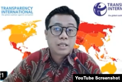 Manajer Riset Transparency International Indonesia (TII) Wawan Suyatmiko (YouTube TII)